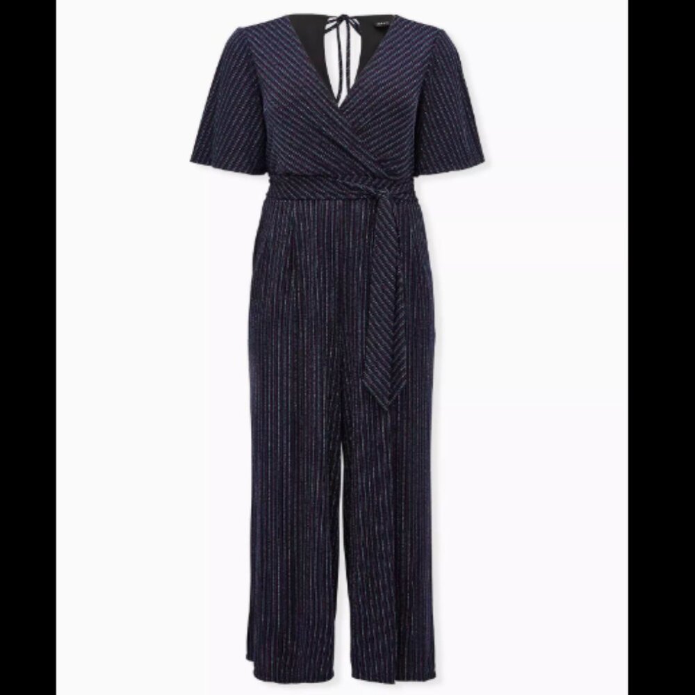 Torrid Shimmer Surplice Jumpsuit